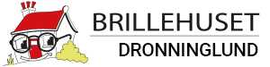 brillehuset dronninglund logo tekst hojre